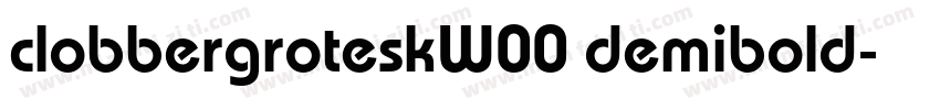 clobbergroteskW00 demibold字体转换